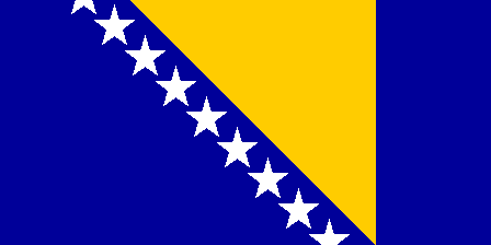 Nationalflagge, Bosnien und Herzegowina