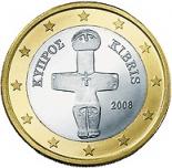 1 euro (other side, country Cyprus) 1