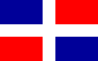Nationalflagge, Dominikanische Republik